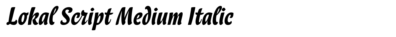 Lokal Script Medium Italic